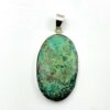 Chrysocolla Pendent With 925 Sterling Silver