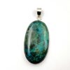 Chrysocolla Pendent With 925 Sterling Silver